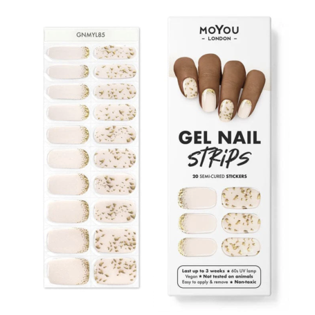 NO PAIN NO CHAMPAGNE - Gel Nail Strip (Gel Wraps) MoYou London