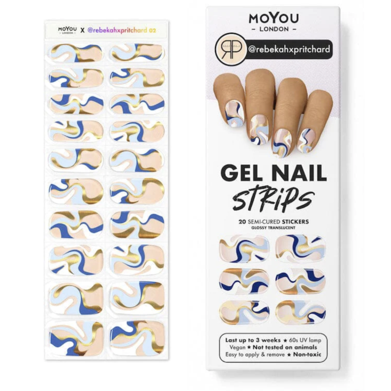 REBEKAHXPRITCHARD 02 - Gel Nail Strip (Gel Wraps) MoYou London-WRAPS-Double Beauty Shop