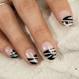 FRENCH ZEBRA - Gel Nail Strip (Gel Wraps) MoYou London
