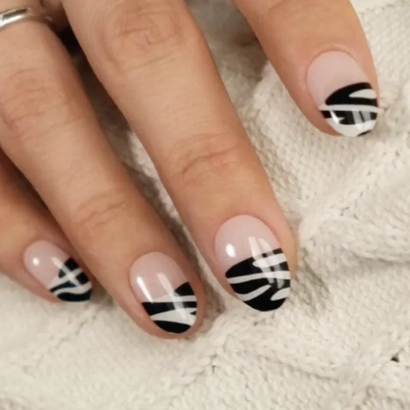 FRENCH ZEBRA - Gel Nail Strip (Gel Wraps) MoYou London-WRAPS-Double Beauty Shop