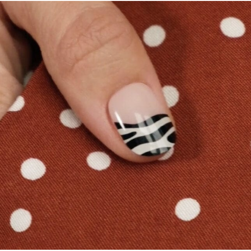 FRENCH ZEBRA - Gel Nail Strip (Gel Wraps) MoYou London-WRAPS-Double Beauty Shop