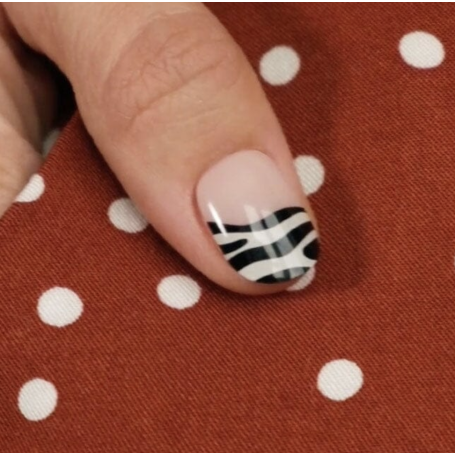 FRENCH ZEBRA - Gel Nail Strip (Gel Wraps) MoYou London