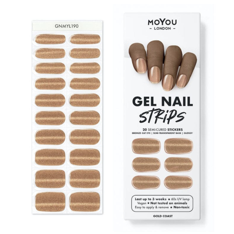 GOLD COAST - Gel Nail Strip (Gel Wraps) MoYou London-WRAPS-Double Beauty Shop