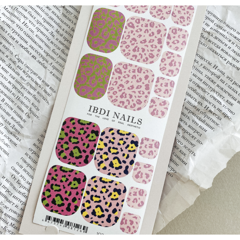 102 BLAZE - PEDIKÜRE Nail Wraps IBDI Nails-NAIL WRAPS SELBSTKLEBEND-Double Beauty Shop