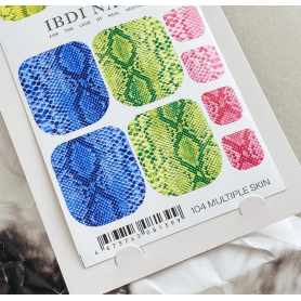 104 MULTIPLE SKIN - PEDIKÜRE Nail Wraps IBDI Nails 2