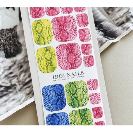 104 MULTIPLE SKIN - PEDIKÜRE Nail Wraps IBDI Nails