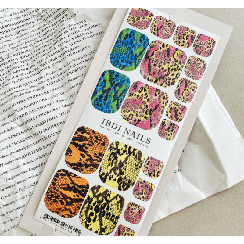 106 INTENSITY - PEDIKÜRE Nail Wraps IBDI Nails-NAIL WRAPS SELBSTKLEBEND-Double Beauty Shop