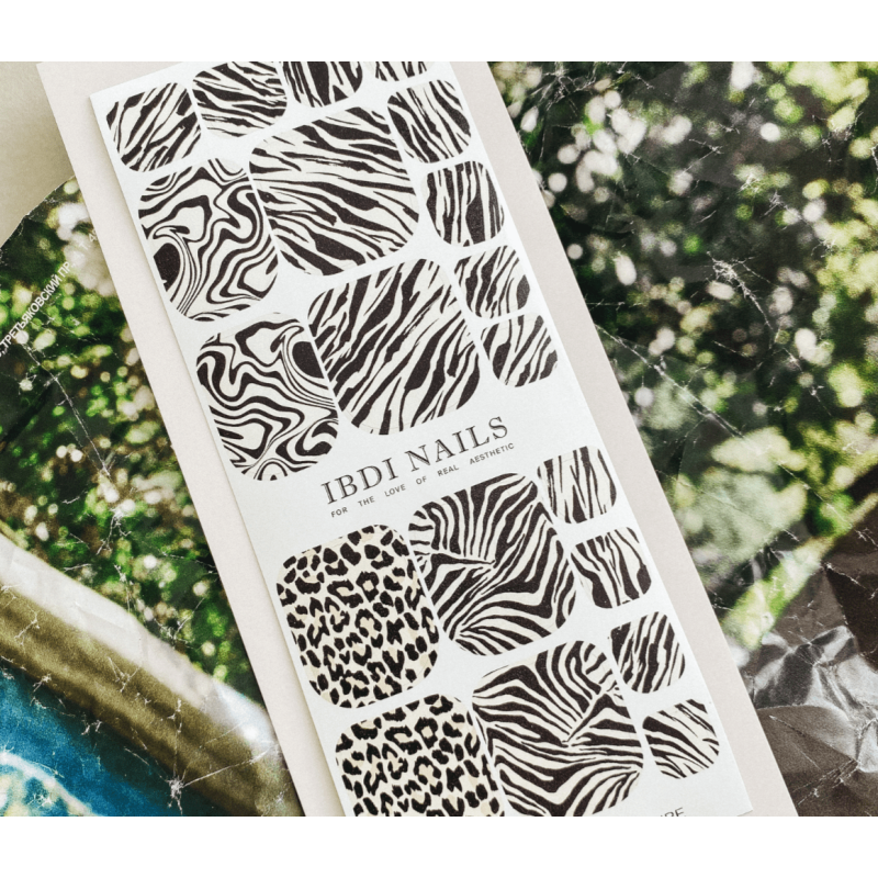 107 TRIBE -  PEDIKÜRE Nail Wraps IBDI Nails-NAIL WRAPS SELBSTKLEBEND-Double Beauty Shop