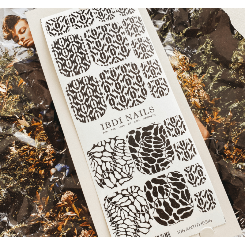 108 ANTITHESIS - PEDIKÜRE Nail Wraps IBDI Nails-NAIL WRAPS SELBSTKLEBEND-Double Beauty Shop