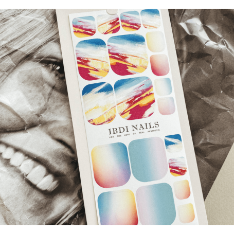 109 EPHEMERAL -  PEDIKÜRE Nail Wraps IBDI Nails