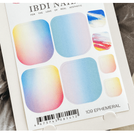 109 EPHEMERAL -  PEDIKÜRE Nail Wraps IBDI Nails 2