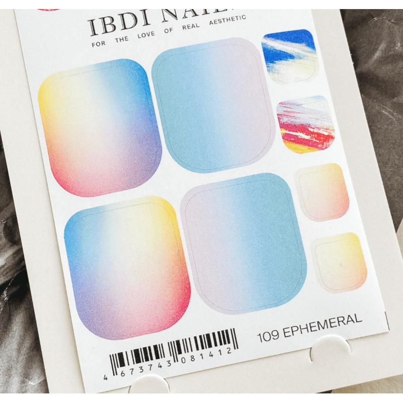 109 EPHEMERAL -  PEDIKÜRE Nail Wraps IBDI Nails-NAIL WRAPS SELBSTKLEBEND-Double Beauty Shop