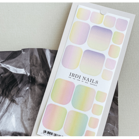 110 PASTEL OMBRE -  PEDIKÜRE Nail Wraps IBDI Nails