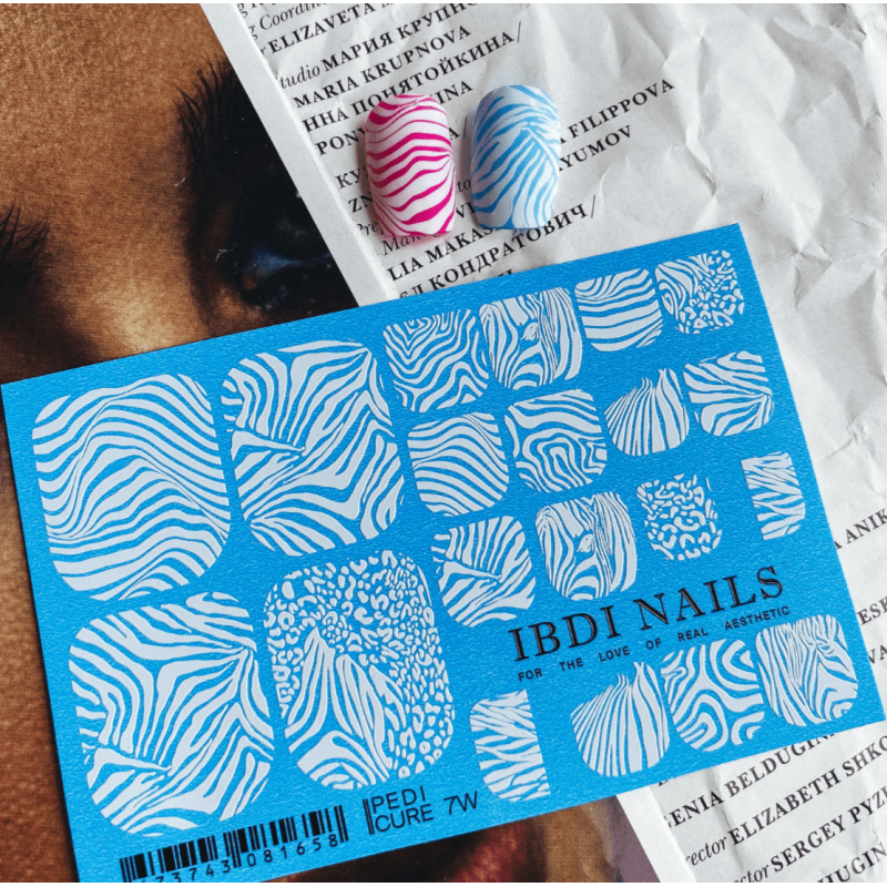 07 WHITE - FÜR PEDIKÜRE IBDI NAILS-ALLE SLIDER-Double Beauty Shop