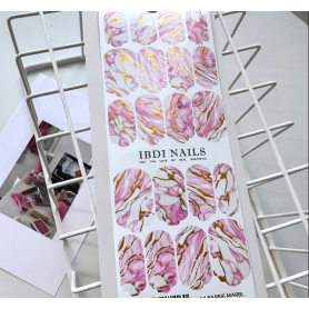 14 ROSE MARBL - Nail Wraps IBDI Nails 2