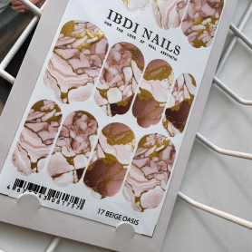 17 BEIGE OASIS - Nail Wraps IBDI Nails 2