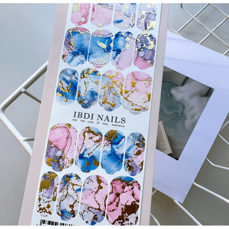 20 MARBLE DREAMS - Nail Wraps IBDI Nails-NAIL WRAPS SELBSTKLEBEND-Double Beauty Shop