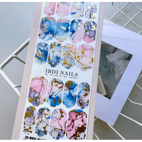 20 MARBLE DREAMS - Nail Wraps IBDI Nails