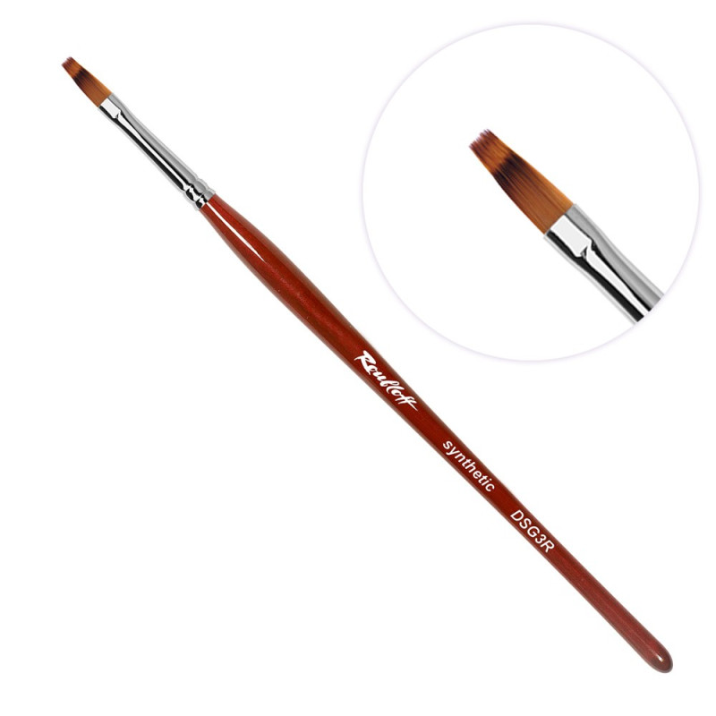 Ombre Gel Pinsel Nr. 5. DSG3R-5 aus Syntetikfasern "Roubloff"-OMBRE-PINSEL-Double Beauty Shop