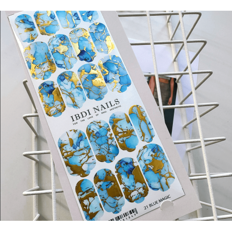 21 BLUE MAGIC - Nail Wraps IBDI Nails
