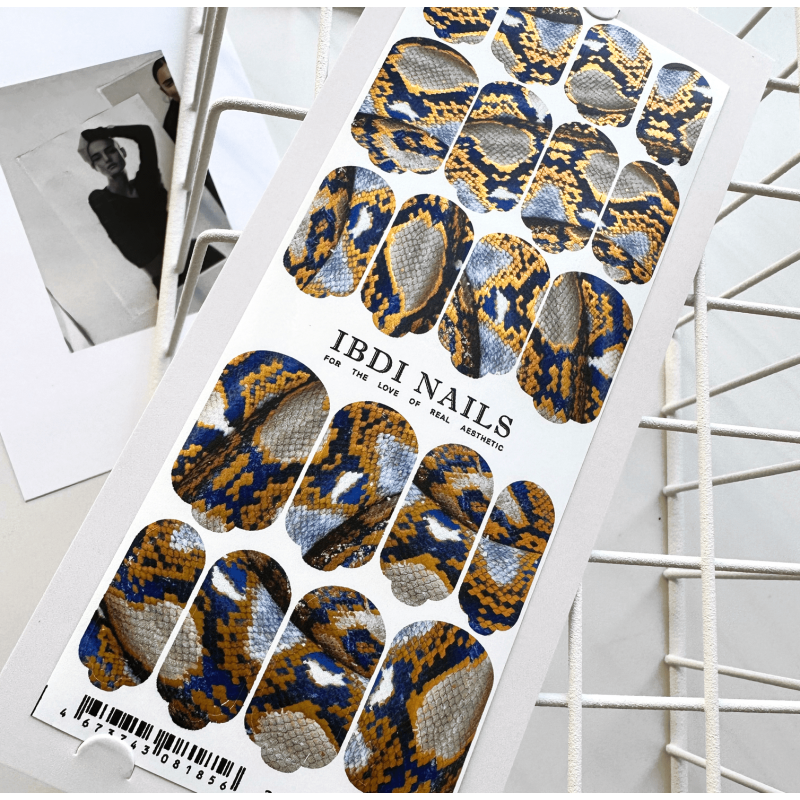 22 ARABESQUE SNAKE - Nail Wraps IBDI Nails-NAIL WRAPS SELBSTKLEBEND-Double Beauty Shop