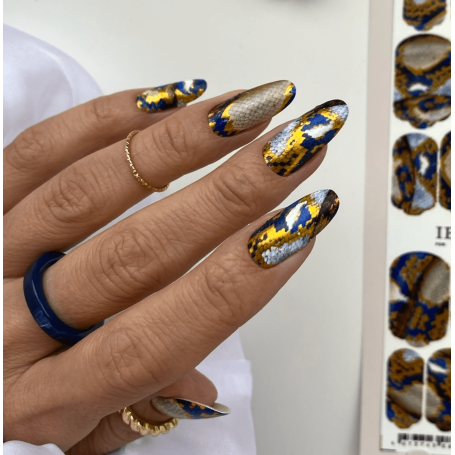 22 ARABESQUE SNAKE - Nail Wraps IBDI Nails