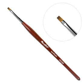 Flacher Pinsel N.3 DS23R-3 aus Syntetikfasern "Roubloff"