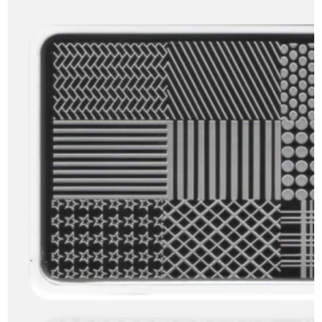 02 GEOMETRIC - Stamping Schablone ECLAIR