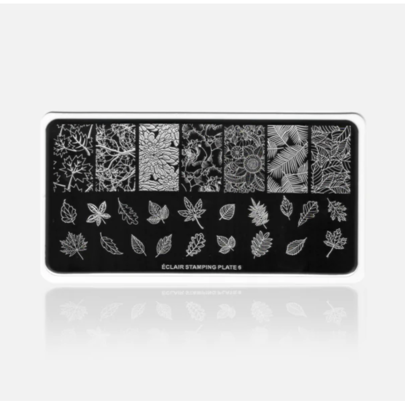 06 LEAF - Stamping Schablone ECLAIR-ALLE SCHABLONEN-Double Beauty Shop