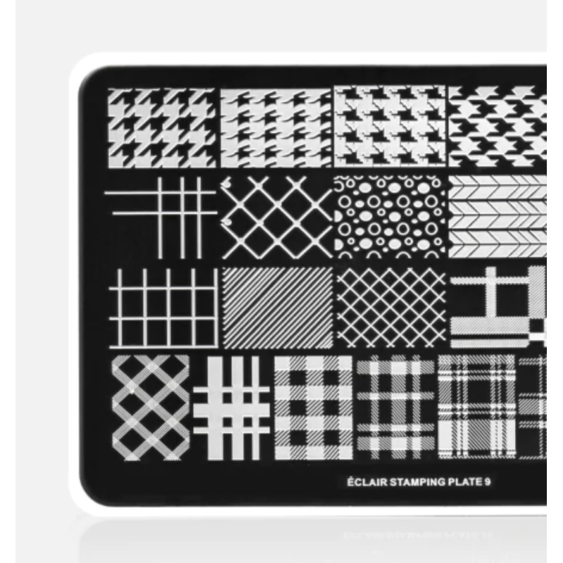 09 CHECK & PEPLITE - Stamping Schablone ECLAIR