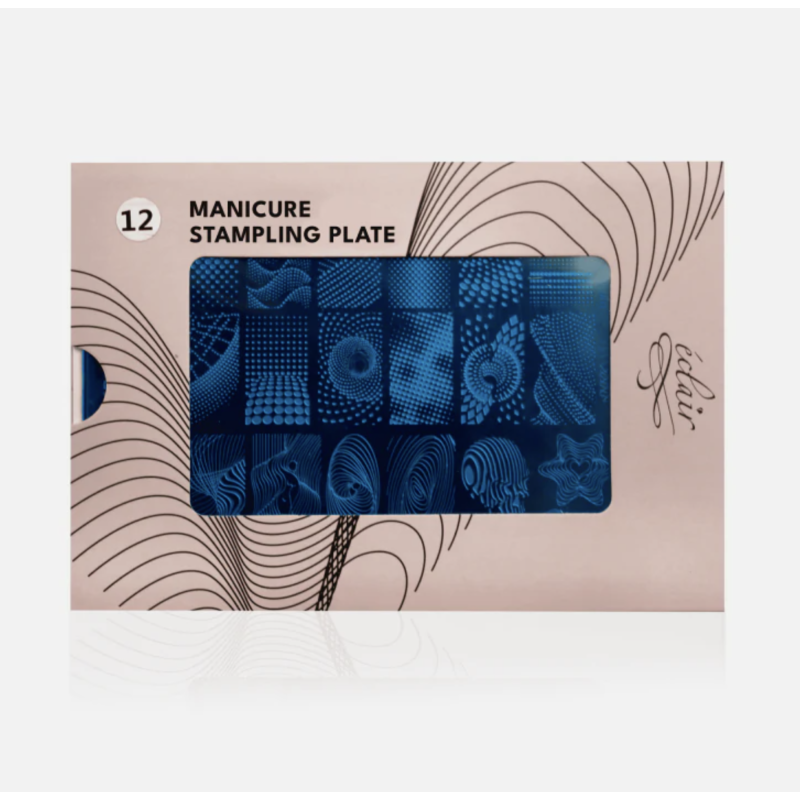 12 ABSTRACT SHAPES - Stamping Schablone ECLAIR-ALLE SCHABLONEN-Double Beauty Shop