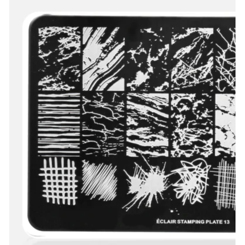 13 MARBLE - Stamping Schablone ECLAIR