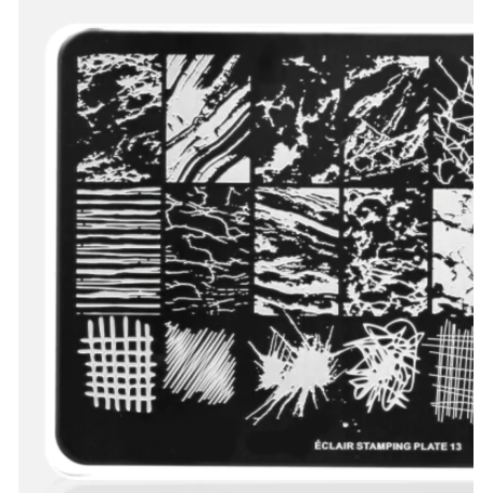 13 MARBLE - Stamping Schablone ECLAIR