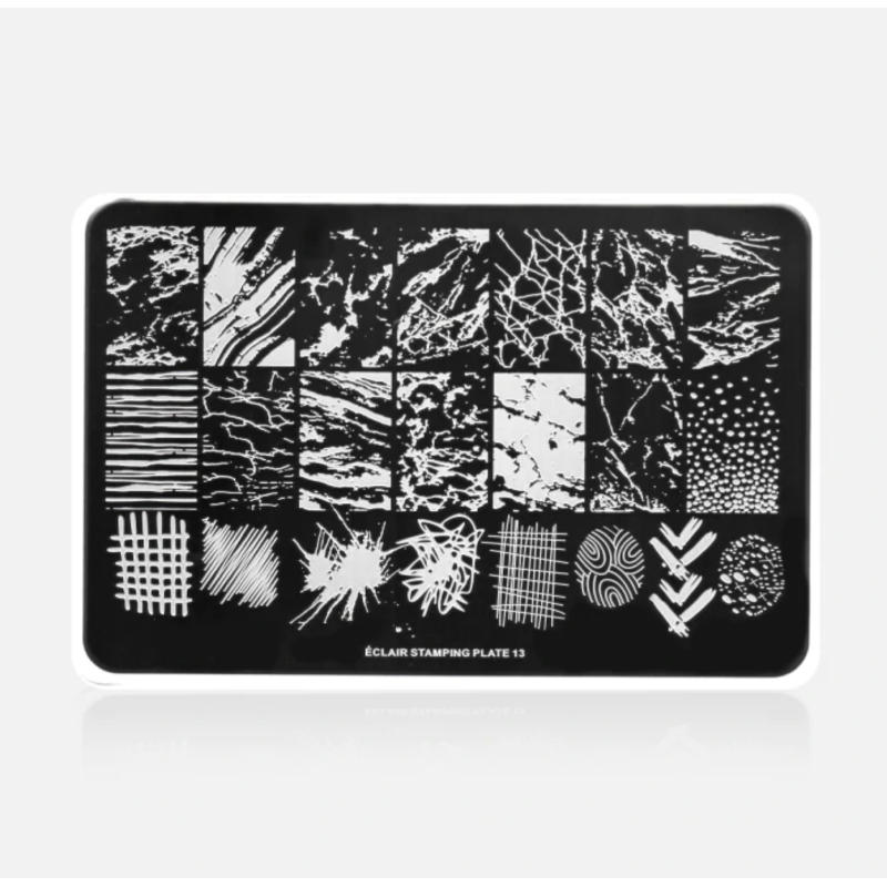 13 MARBLE - Stamping Schablone ECLAIR-ALLE SCHABLONEN-Double Beauty Shop