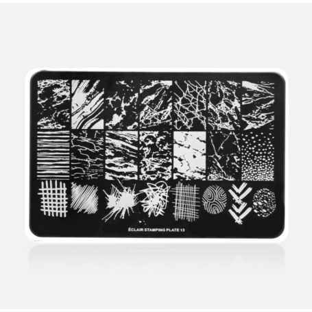 13 MARBLE - Stamping Schablone ECLAIR