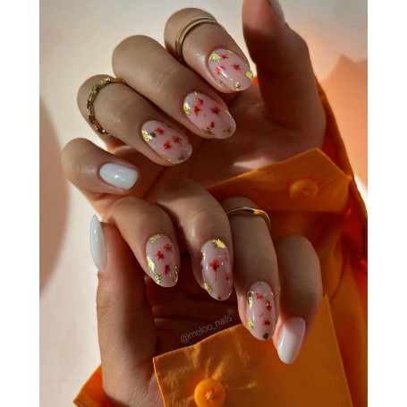 ECHTE TROCKENBLUMEN 12 Farben NailArt