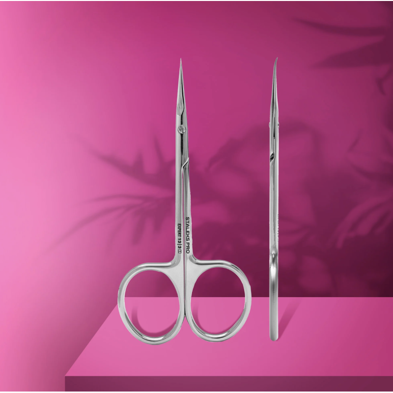 Für Linkshänder mit gebogener Spitze Hautschere EXPERT 13 (SE-13) 19 mm STALEKS-SCHEREN-Double Beauty Shop