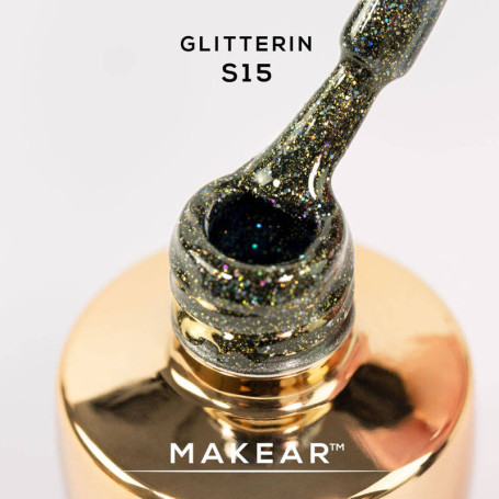 S15 Glitterin - UV Nagellack ohne Hema 8ml MAKEAR