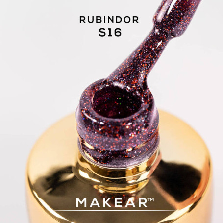 S16 Rubindor - UV Nagellack ohne Hema 8ml MAKEAR
