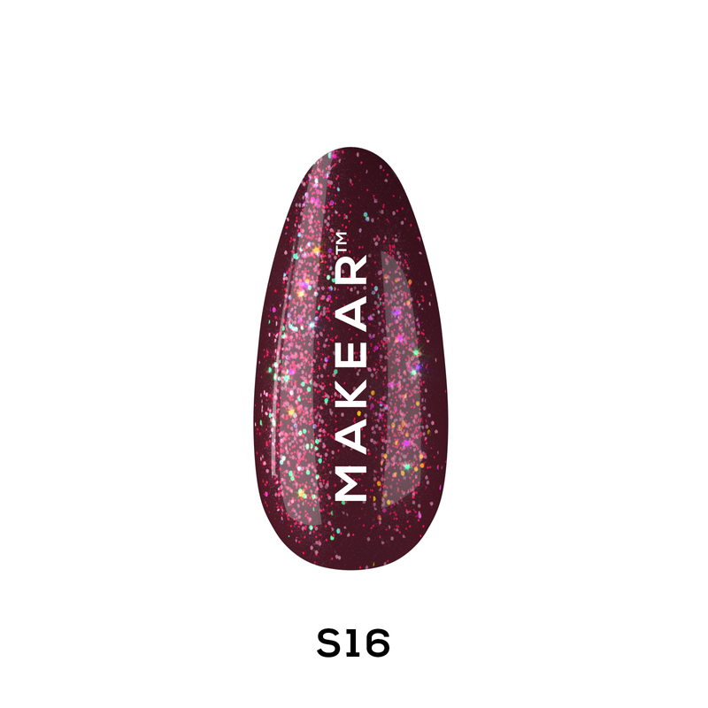 S16 Rubindor - UV Nagellack ohne Hema 8ml MAKEAR-UV NAGELLACKE-Double Beauty Shop