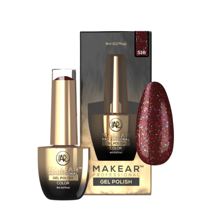 S16 Rubindor - UV Nagellack ohne Hema 8ml MAKEAR
