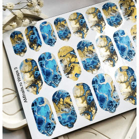 Nagelfolie 03 Foil Nail Wraps für Maniküre AMINAILS