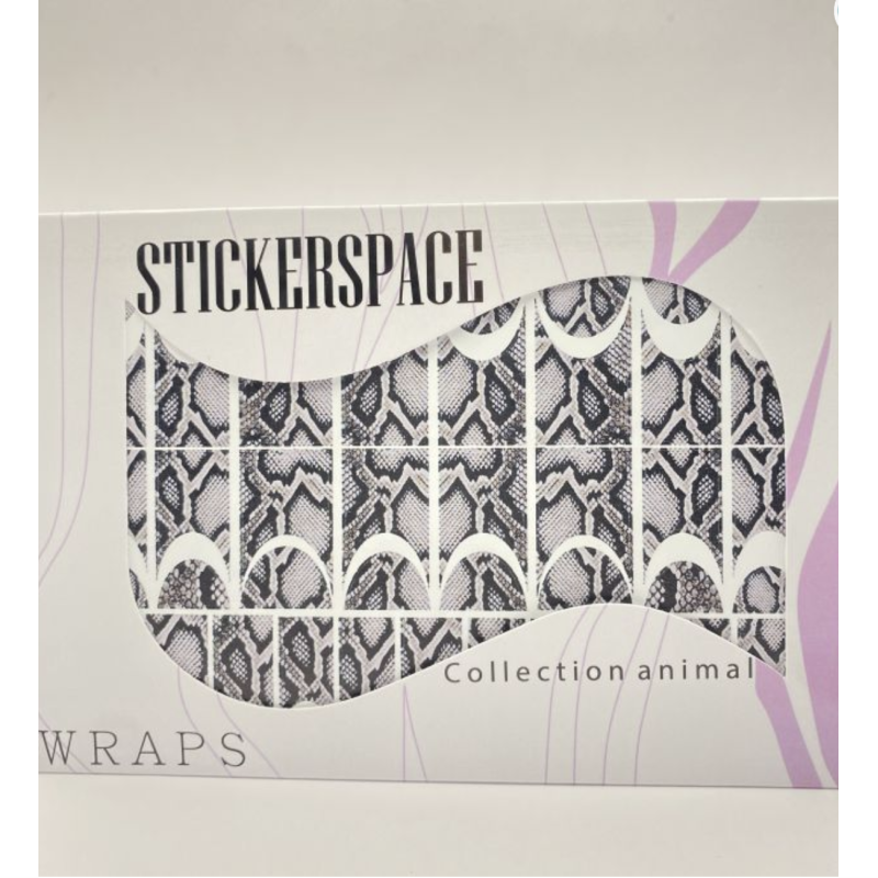 FRENCH 001 - Nail Wraps StickerSpace-NAIL WRAPS SELBSTKLEBEND-Double Beauty Shop
