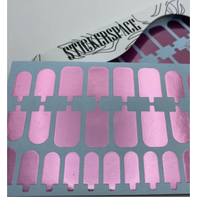Monopink - Foil Nail Wraps StickerSpace