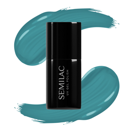 443 Spooky Blue - UV Nagellack Dunkeln leuchten 7ml Semilac