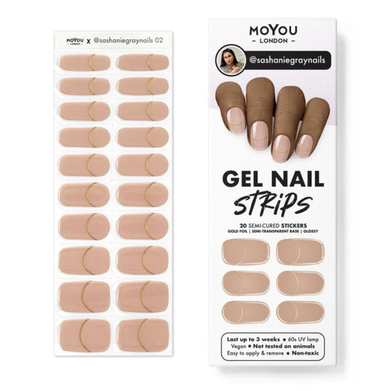02 SASHANIEGRANAI - Gel Nail Strip (Gel Wraps) MoYou London-WRAPS-Double Beauty Shop