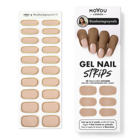 01 SASHANIEGRANAI - Gel Nail Strip (Gel Wraps) MoYou London