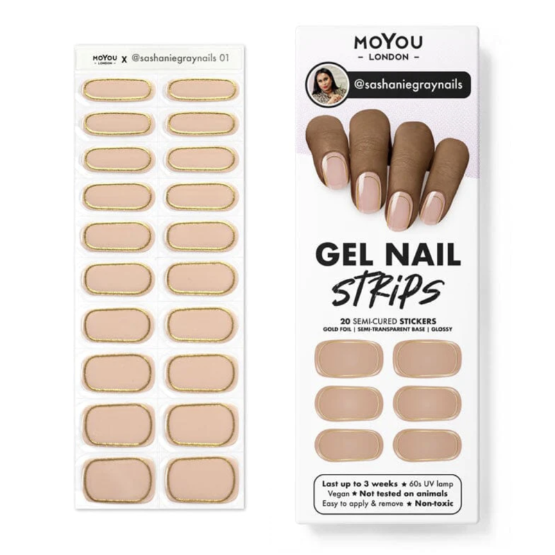 01 SASHANIEGRANAI - Gel Nail Strip (Gel Wraps) MoYou London-WRAPS-Double Beauty Shop