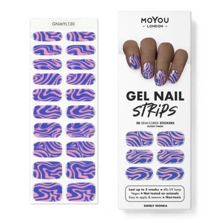SWIRLY WONKA - Gel Nail Strip (Gel Wraps) MoYou London
