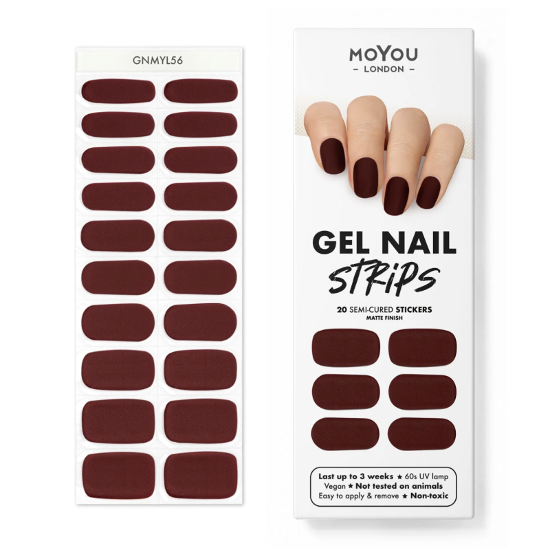 NEGRONI - Gel Nail Strip (Gel Wraps) MoYou London-WRAPS-Double Beauty Shop